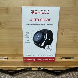 NEW Invisible Shield Ultra Clear Samsung Galaxy Watch Active Protection